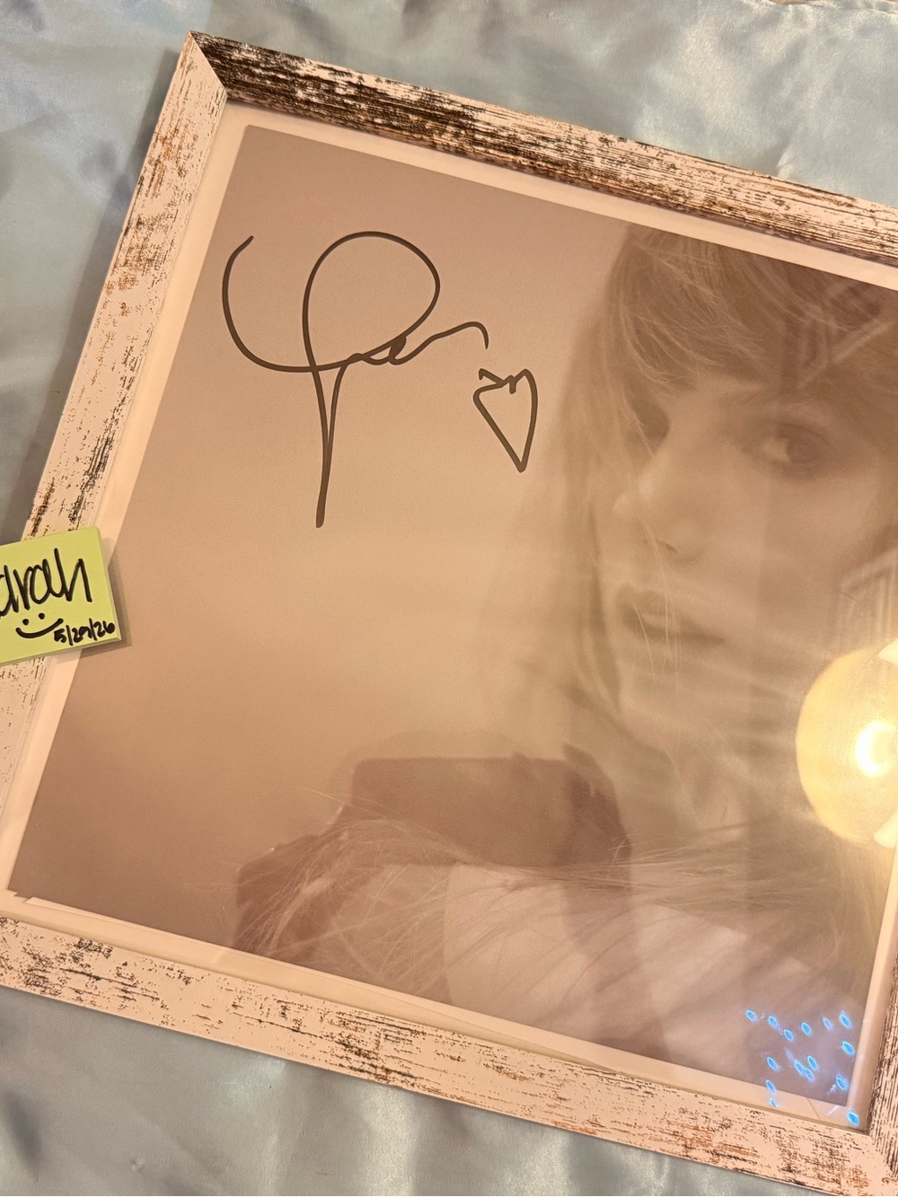 Signed Taylor Swift TTPD Vinyl Insert